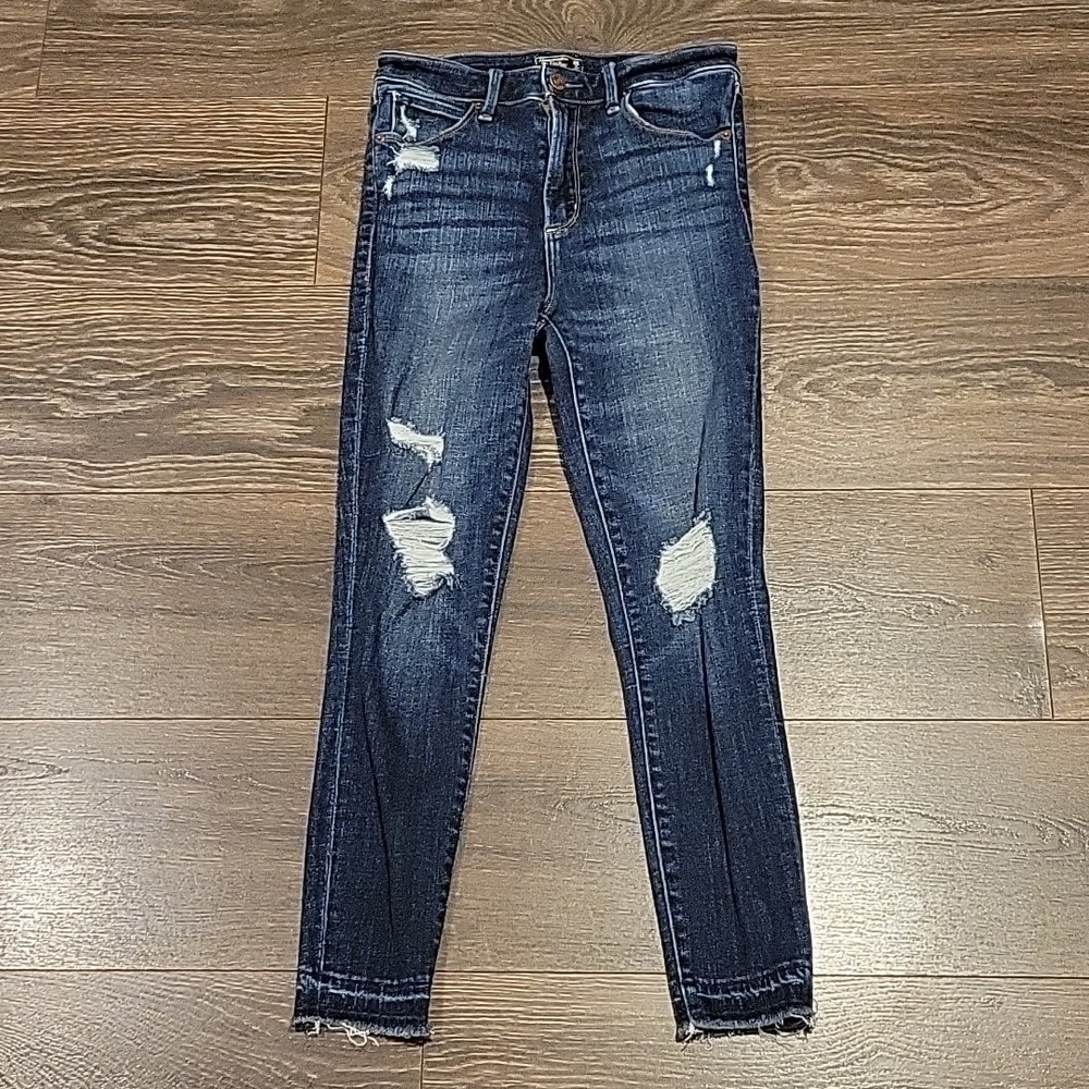❤️ ABERCROMBIE & FITCH SIMONE HIGH RISE ANKLE SKINNY JEANS, 2S (26 SHORT) - Picture 2 of 7